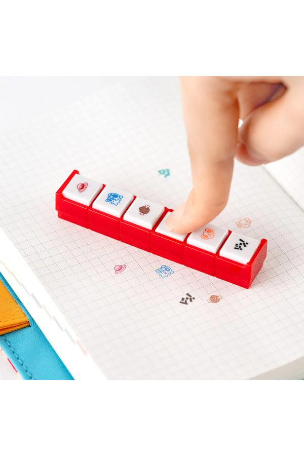 Hobonichi ONE PIECE Pochitto 6 Self-Inking Stamp Set