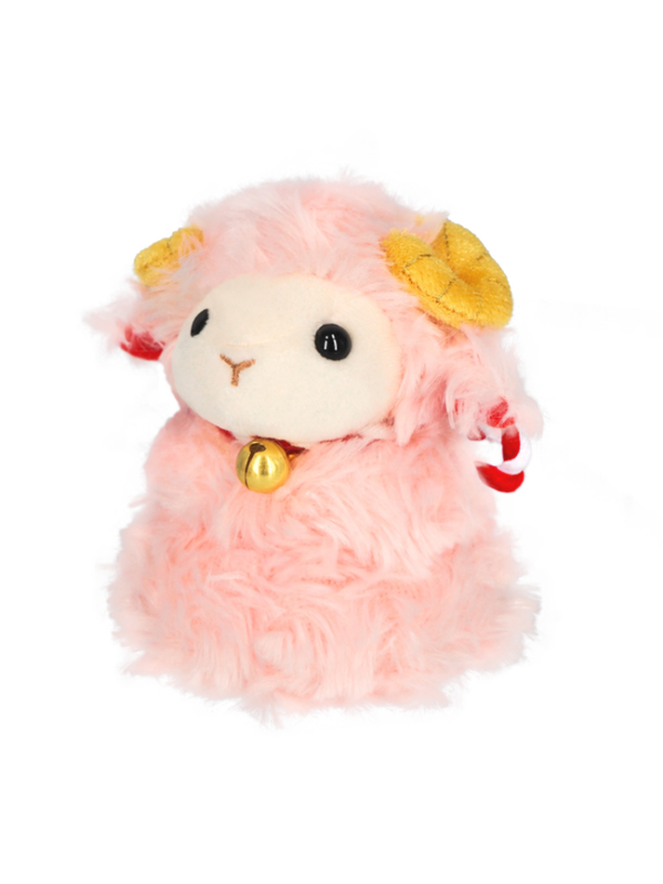 2027 Red Sheep Zodiac Plush Toy Hitsuji Mocchi 9.5 cm