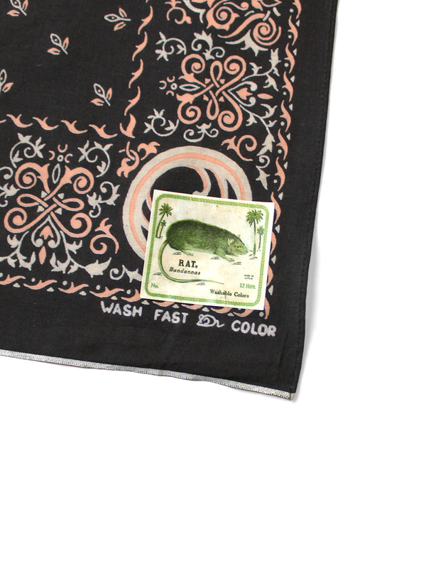 Kapital fastcolor Selvedge Bandana (ANTLER NAJA) 15x15