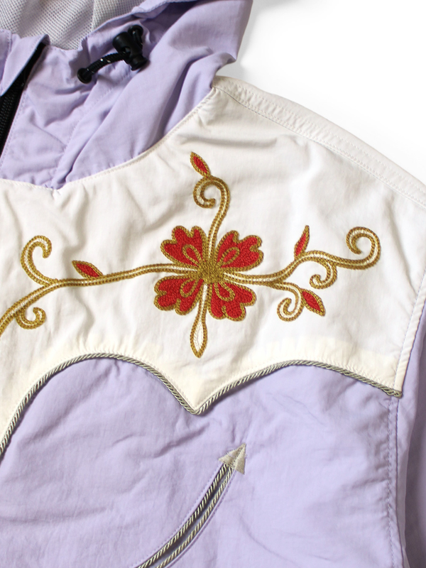 Kapital Nylon Taffeta 2TONE Tennessee Cactus Flower Parka Jacket