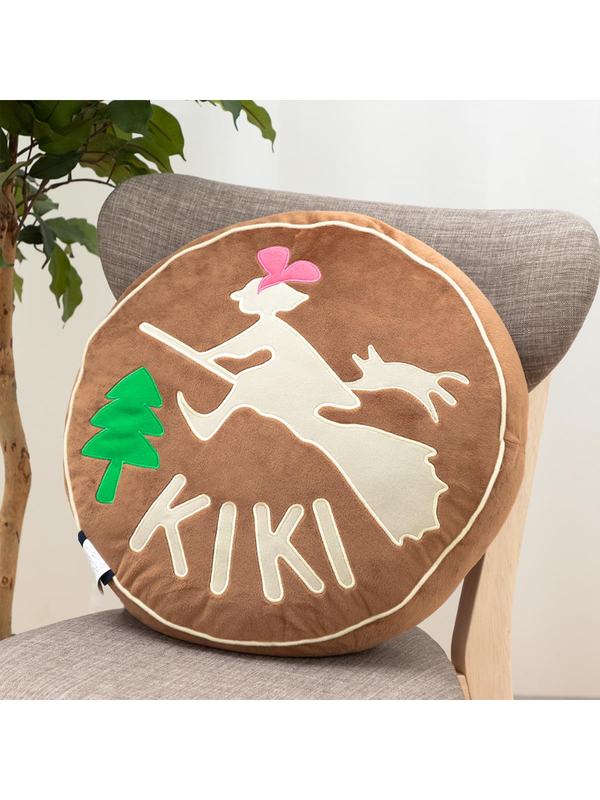 Kiki's Delivery Service Jiji Chocolate Cake Cushion Round Plush