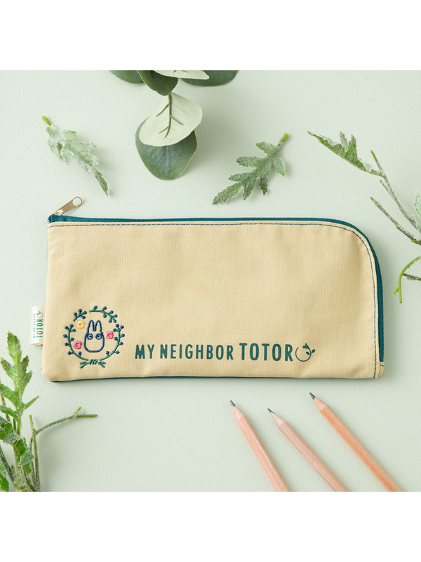 My Neighbor Totoro Pencil Case Colorful Leaf Design Zipper Pouch