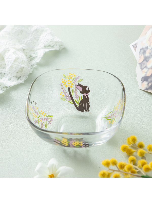 Kiki's Delivery Service Flower Bouquet Square Glass Bowl