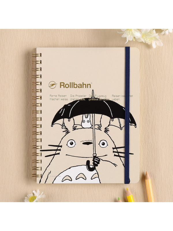 My Neighbor Totoro Rollbahn Pocket Memo Notebook L – Beige