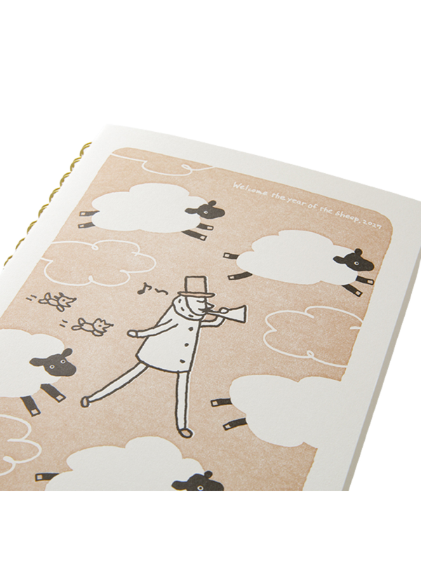 Midori Ojisan B6 Ring Notebook & Acrylic Charm Set (91804435)
