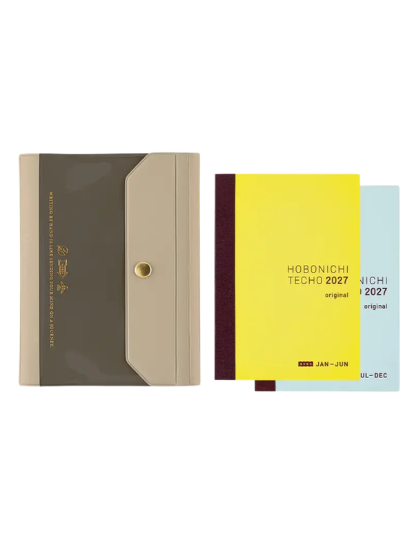 Hobonichi Techo Aileron Gray Cover Original Size A6 PVC Planner Cover 2027
