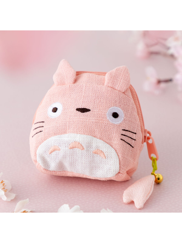 My Neighbor Totoro Mini Pouch Large Totoro Pink Sakura