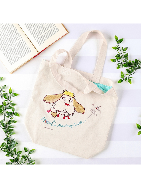 Howl’s Moving Castle Hin Embroidered Canvas Tote Bag