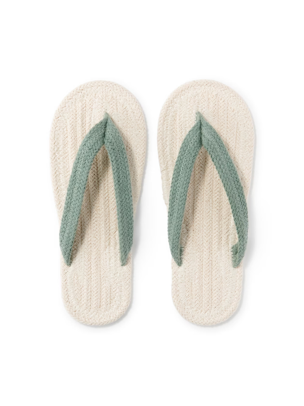 MUJI Cotton Room Sandals Thong Slippers Indoor Slippers