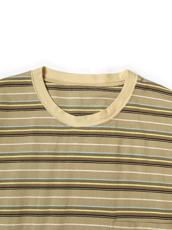Kapital Multi-Border Jersey Pennant T-Shirt (3flags)