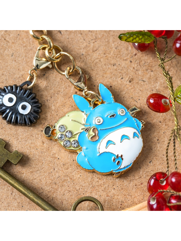 My Neighbor Totoro Medium Totoro Metal Charm Keychain