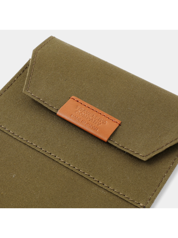 TRAVELER'S notebook Passport Size Cotton Zipper Case – Olive