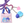 Load image into Gallery viewer, Little Twin Stars Carabiner Charm Set
