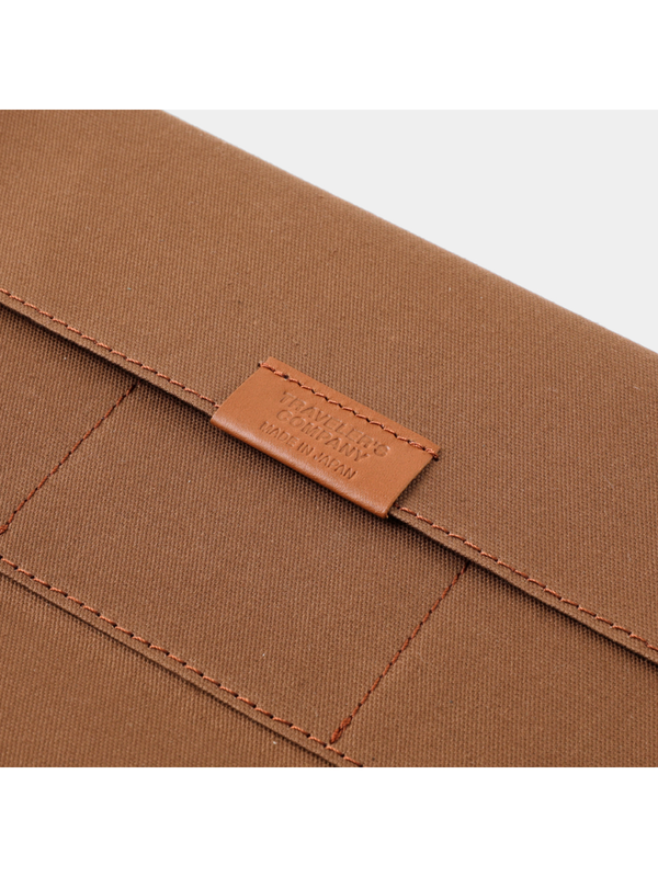 TRAVELER’S notebook Cotton Zipper Case Coffee Brown