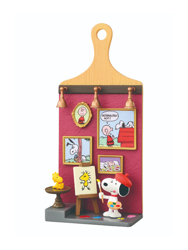 Snoopy Miniature Board Figure Set – Peanuts Collectible Display Boards, 6pcs Box