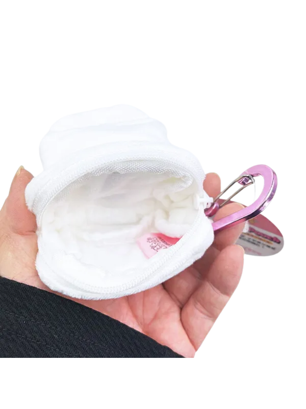 Npochamu Mini Pouch with Carabiner White