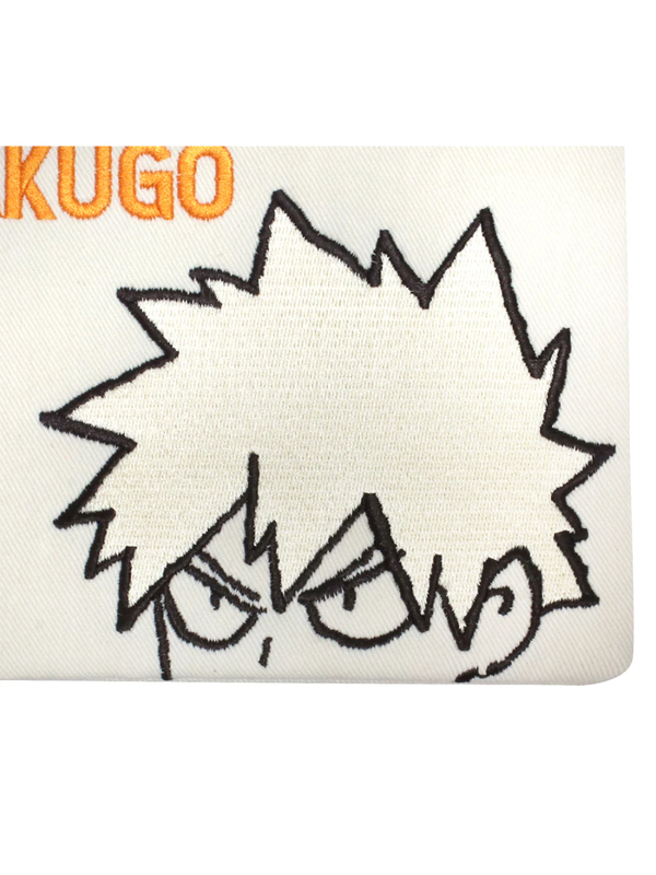 My Hero Academia Katsuki Bakugo Embroidered Denim Pouch