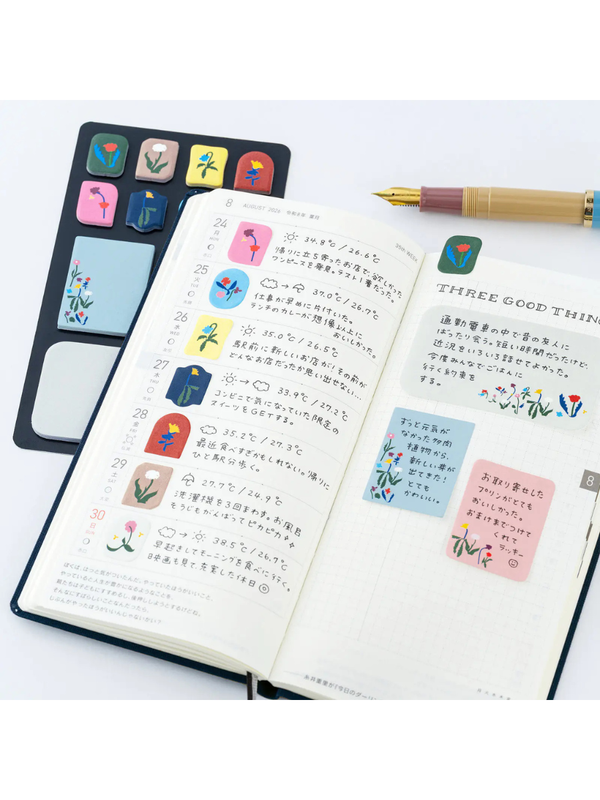 Hobonichi Yoshishige Watanabe Petit Bloom Sticky Notes