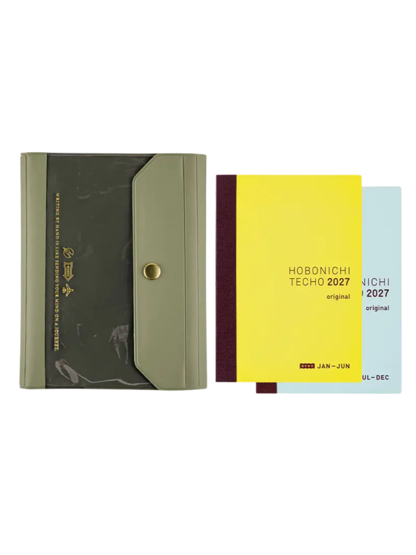 Hobonichi Techo Aileron Gray Cover Original Size A6 PVC Planner Cover 2027