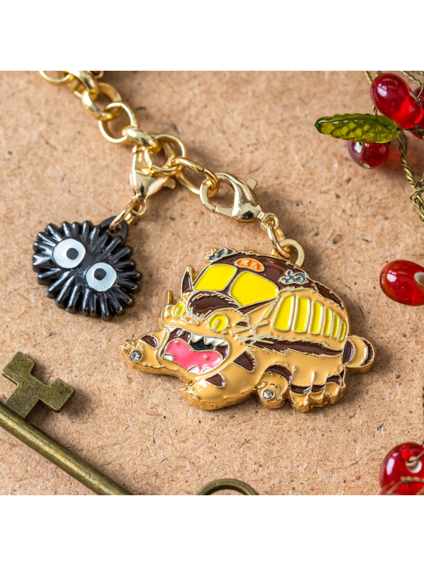My Neighbor Totoro Catbus Metal Charm Keychain