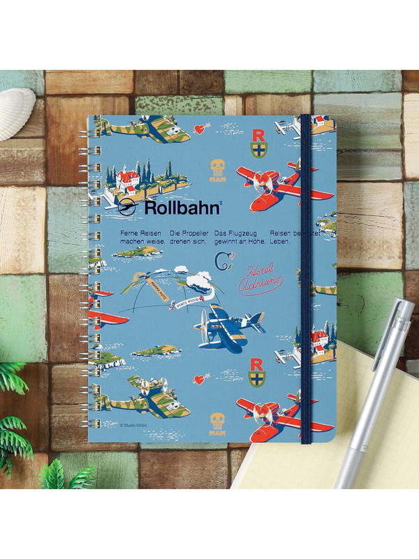 Porco Rosso Rollbahn L Notebook with Pocket
