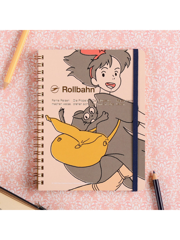 Kiki's Delivery Service Rollbahn L Grid Notebook – Pink Cover