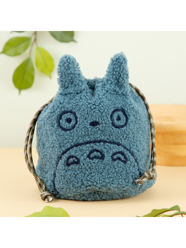My Neighbor Totoro Medium Totoro Fluffy Drawstring Pouch