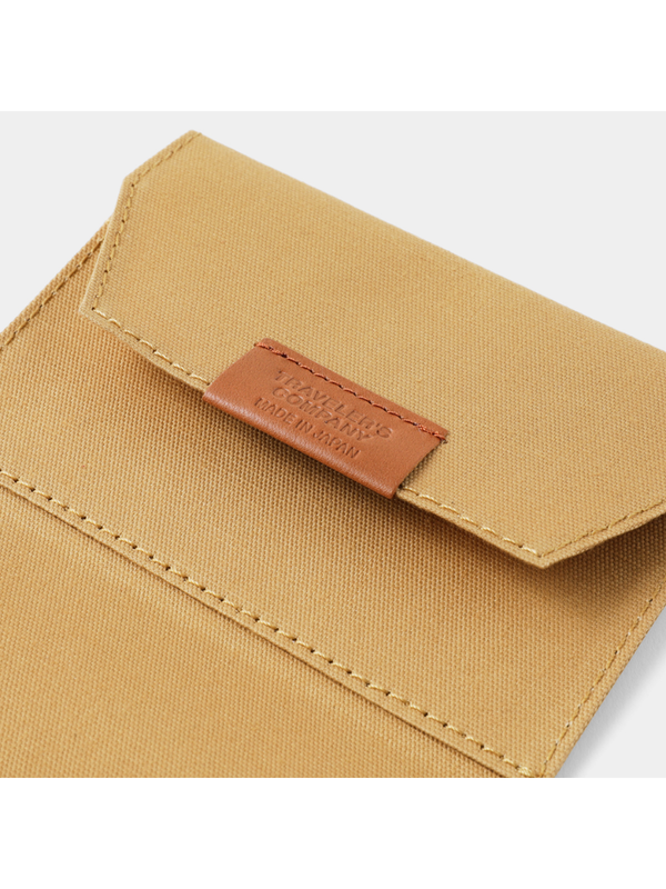 TRAVELER'S notebook Passport Size Cotton Zipper Case – Beige
