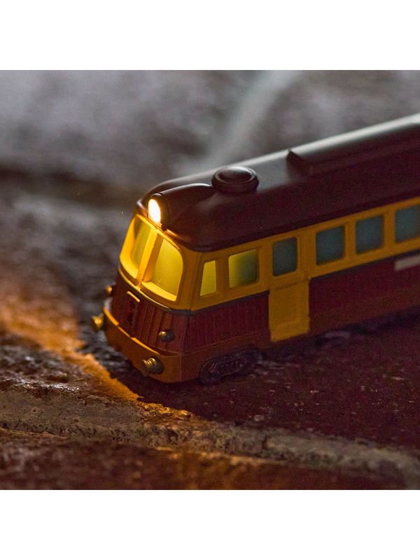 Light Up Train Keychain LED Anime Style Railway Charm