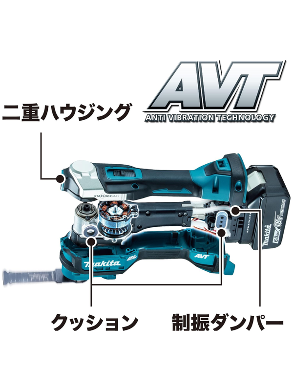 Makita TM52DRG 18V Cordless Multi Tool Kit