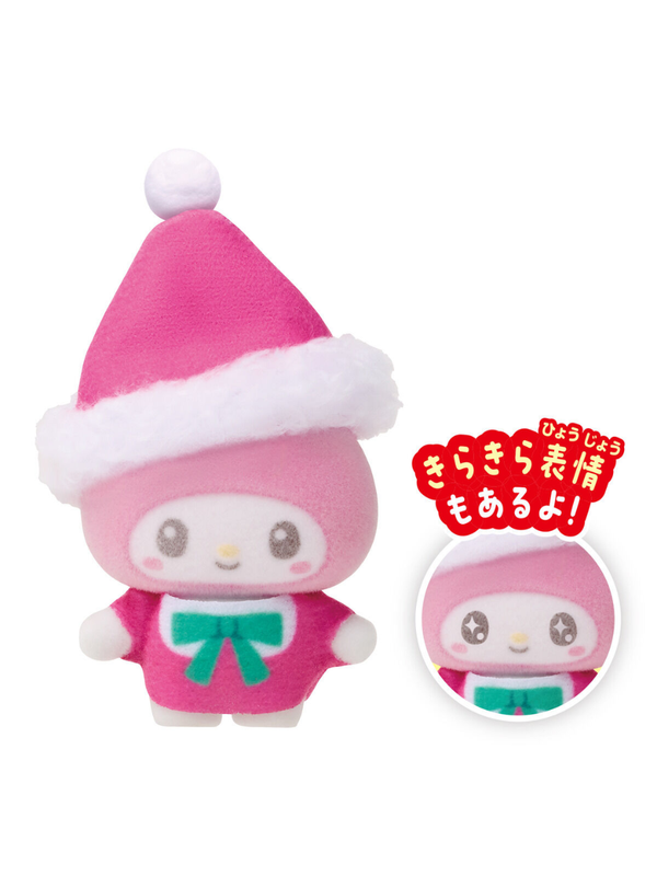 Puchitomo Sanrio Characters Christmas Mini Flocked Doll Blind Box