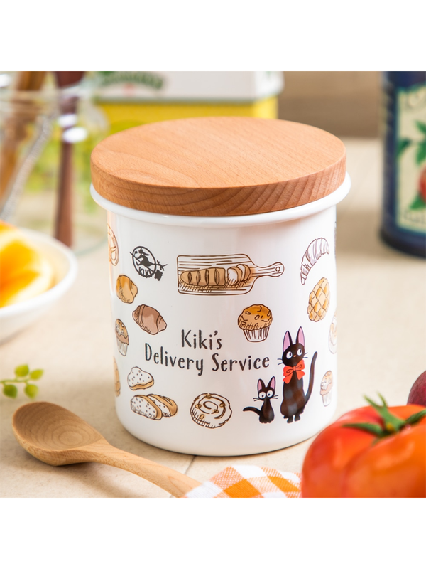 Kiki's Delivery Service Enamel Canister 750ml with Wooden Lid