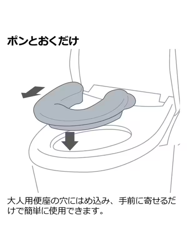 Richell Soft Toddler Toilet Training Seat Grey
