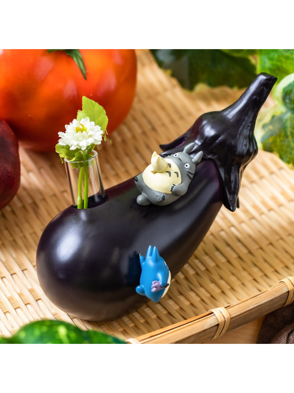 My Neighbor Totoro Vegetable One-Piece Vase – Eggplant Design