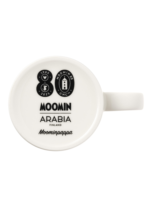 Moomin Classic Mug 0.3L 80th Anniversary Moominpappa Grey