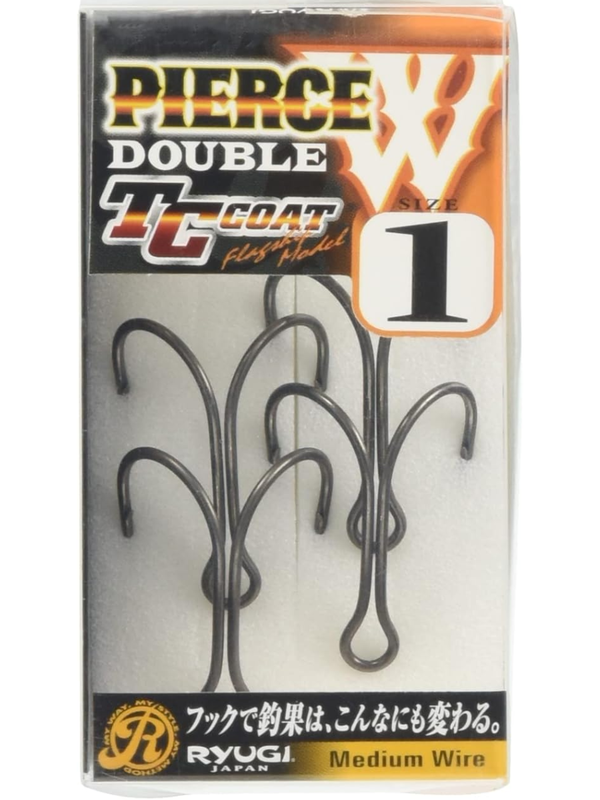 RYUGI HPW060 TC Pierce Double Fishing Hook