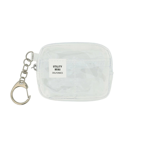 DELFONICS Inner Carrying Key Holder Clear PVC Mini Pouch