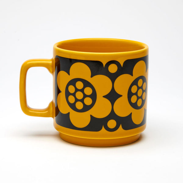 Magpie Geo Flower Mug Yellow