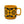 Load image into Gallery viewer, Magpie Geo Flower Mug Yellow
