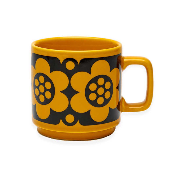 Magpie Geo Flower Mug Yellow