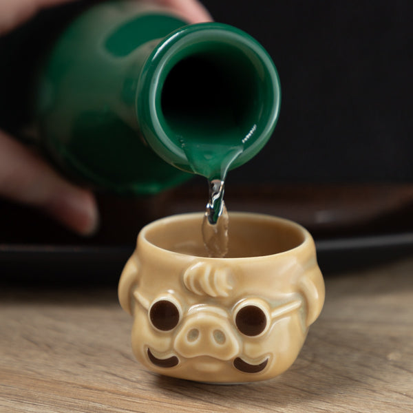Porco Rosso Sake Set Tokkuri Bottle & Ochoko Cup Studio Ghibli Gift
