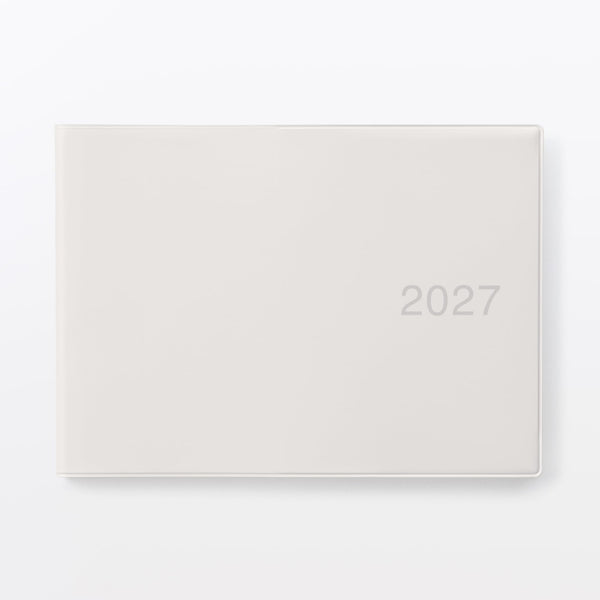 MUJI B5 Half-Size Monthly & Weekly Planner – Horizontal Layout Monday Star  December 2026 Start