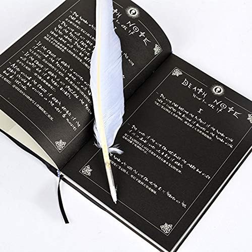 Death Note Inspired Notebook with Feather Pen