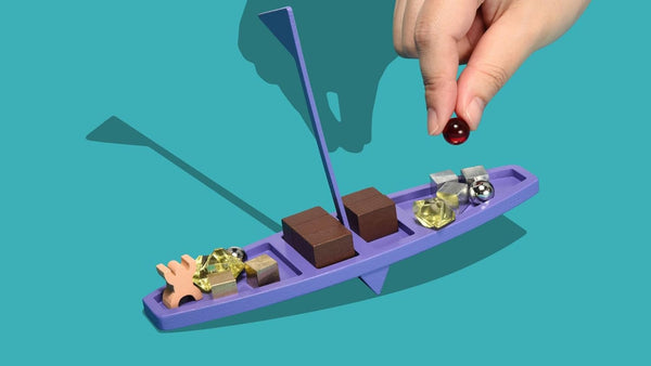 itten Fabric Series 04 “Viking Seesaw” Balance Board Game