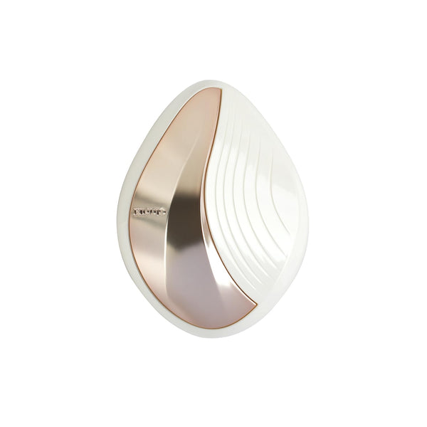 KINUJO Silky Jewel Brush Portable Hairbrush with Mirror Cover – Pearl White (JBK01-WH)