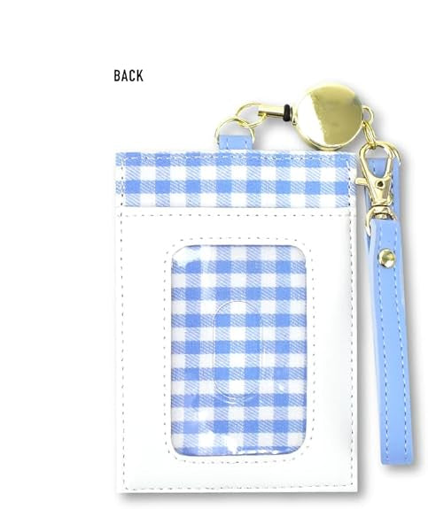 Snoopy Single Card Holder 0444 White - Olaf Checkered Design