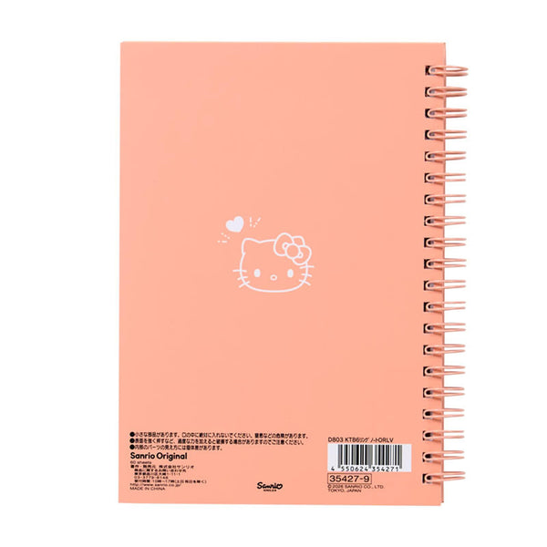 Sanrio I Love Hello Kitty B6 Ring Notebook – Orange
