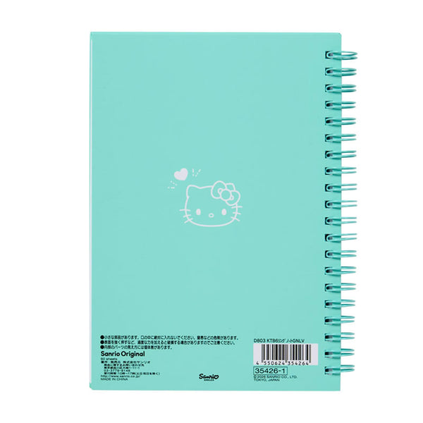 Sanrio I Love Hello Kitty B6 Ring Notebook – Green