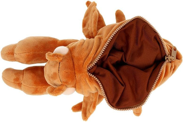 Sun-Star Stationery Cicada Shell Pencil Case Stand Up Novelty Pen Pouch