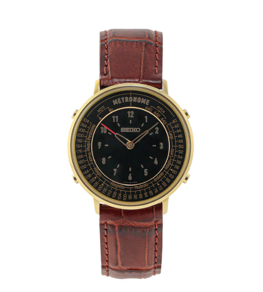 Seiko Metronome Limited Standard Line SMW001AP Dark Brown Classic Band Watch